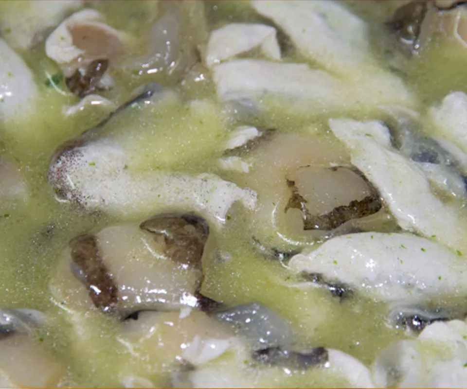 Kokotxas de bacalao del Restaurante Borrasco
